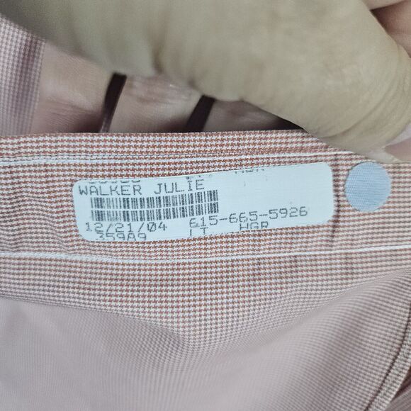 Brooks Brothers 346 Men's Shirt Size 16-4/5 Red & White Mini Checks All Cotton - Picture 7 of 13